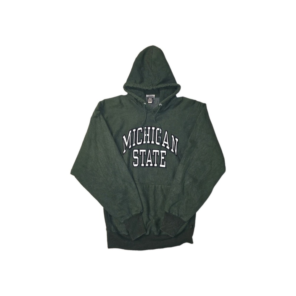 Steve & Barrys Michigan State Spartans Fleece Hoodie Green Mens L Sweatshirt
